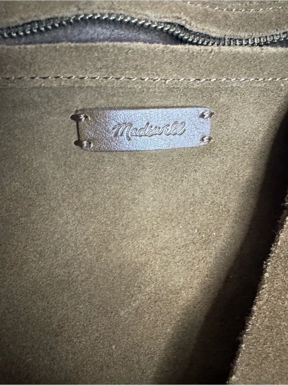 #347 Madewell Transport Suede Fringe Edition Tote Bag